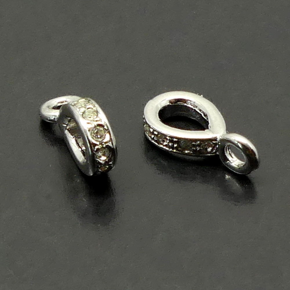 Pendentif - Maille Argent et Strass (1 pce)