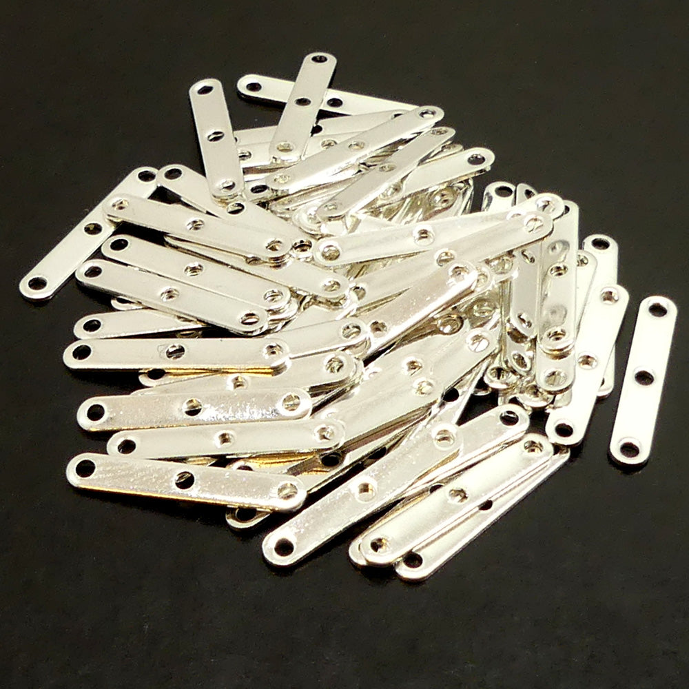 Séparateur argenté plat 3 trous (5 pièces)