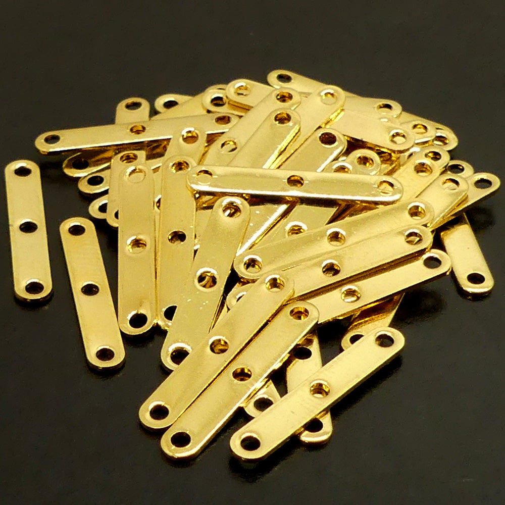 Séparateur doré plat 3 trous (5 pièces)