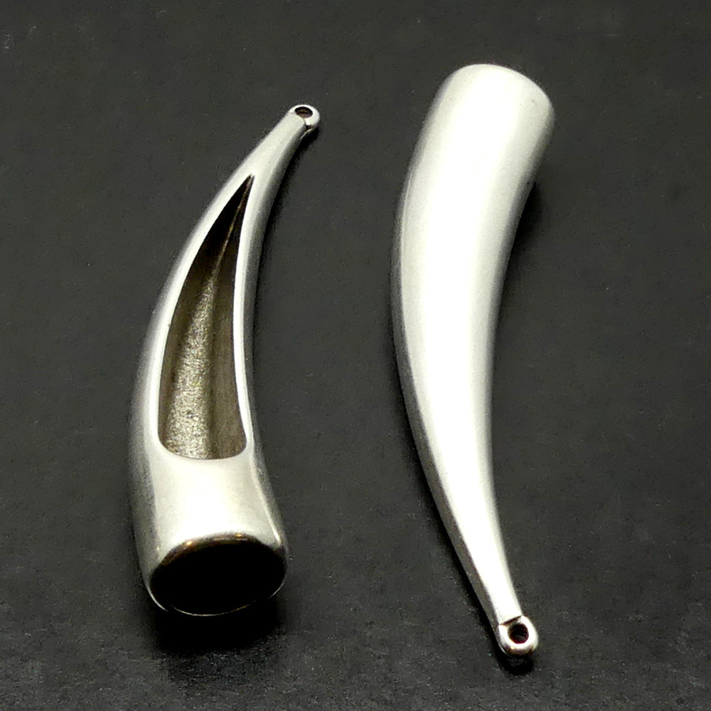 Calotte - Corne droite en métal (1 pce)