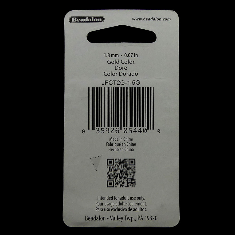 Tube à écraser - Doré 1.3 mm