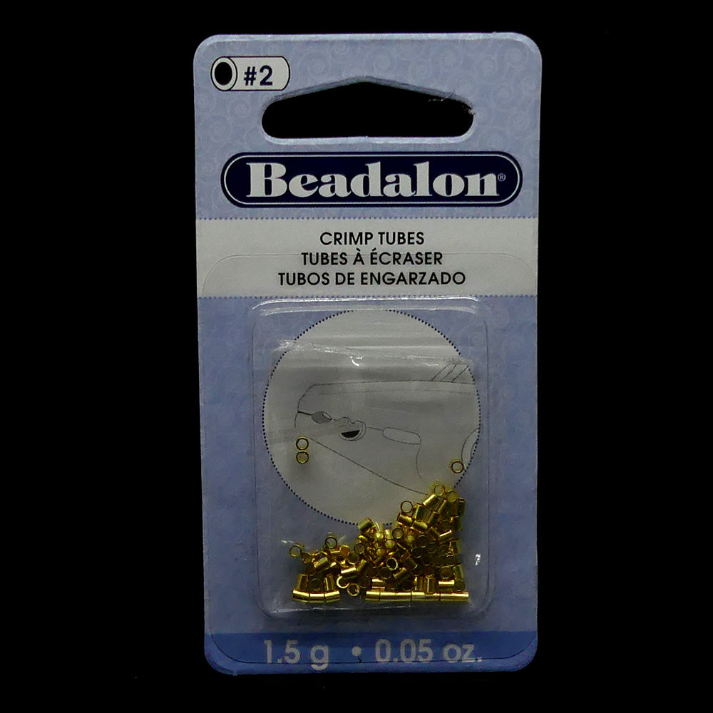 Tube à écraser - Doré 1.3 mm