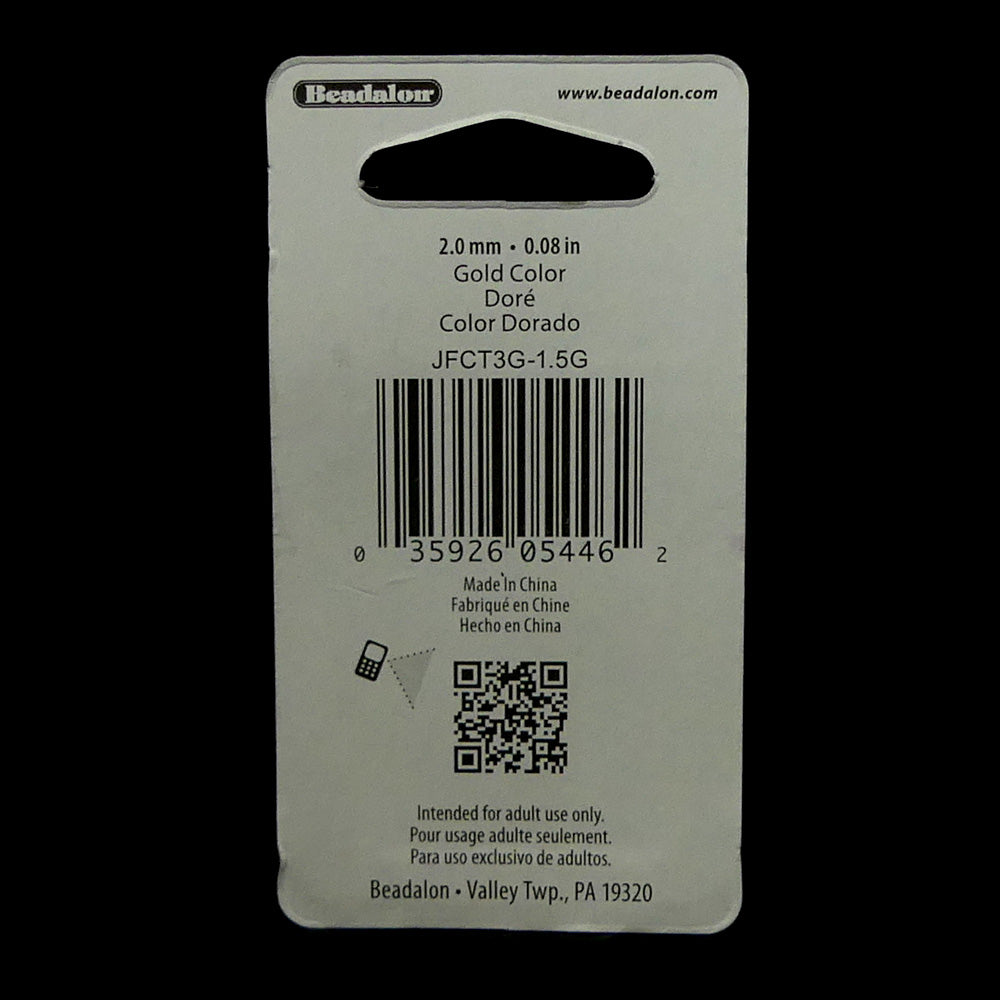 Tube à écraser - Doré 2 mm