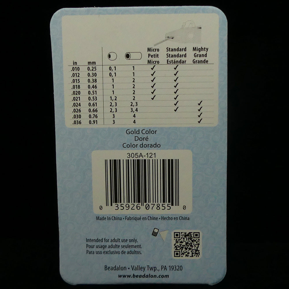 Tube à écraser - Set 4 tailles doré