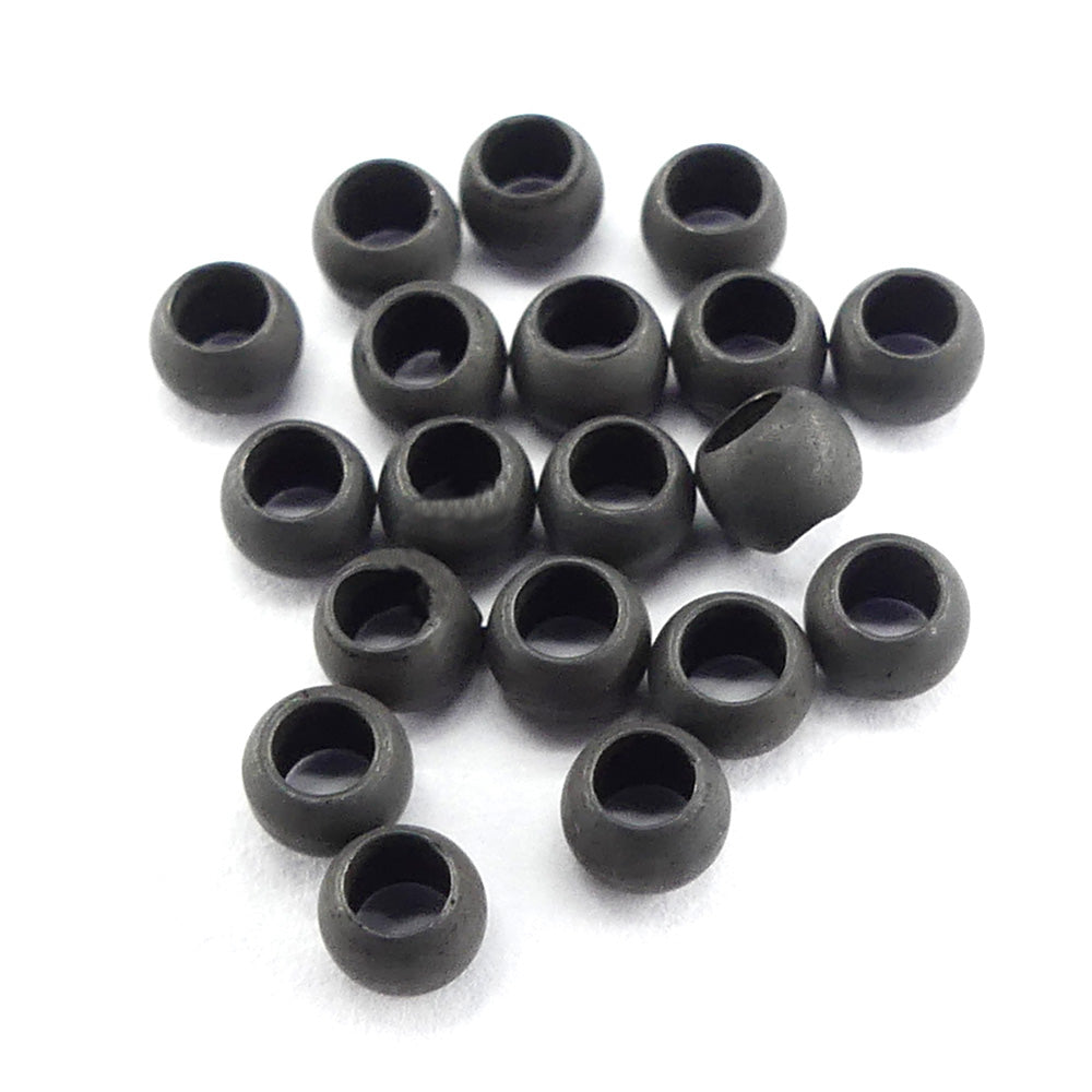 Perle à écraser - Noir 3 mm