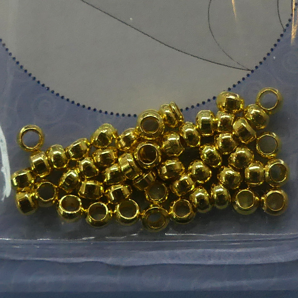 Perle à écraser 1.5 mm - Doré