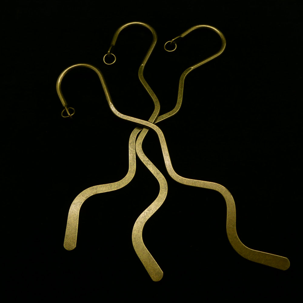 Marque-page ondulé bronze antique