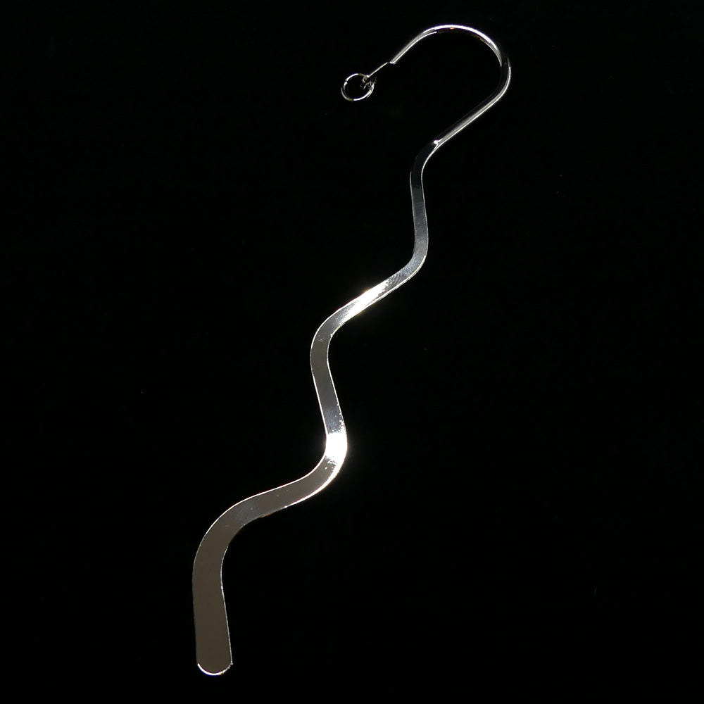 Marque-page ondulé argenté