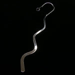 Marque-page ondulé argenté