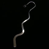 Marque-page ondulé argenté