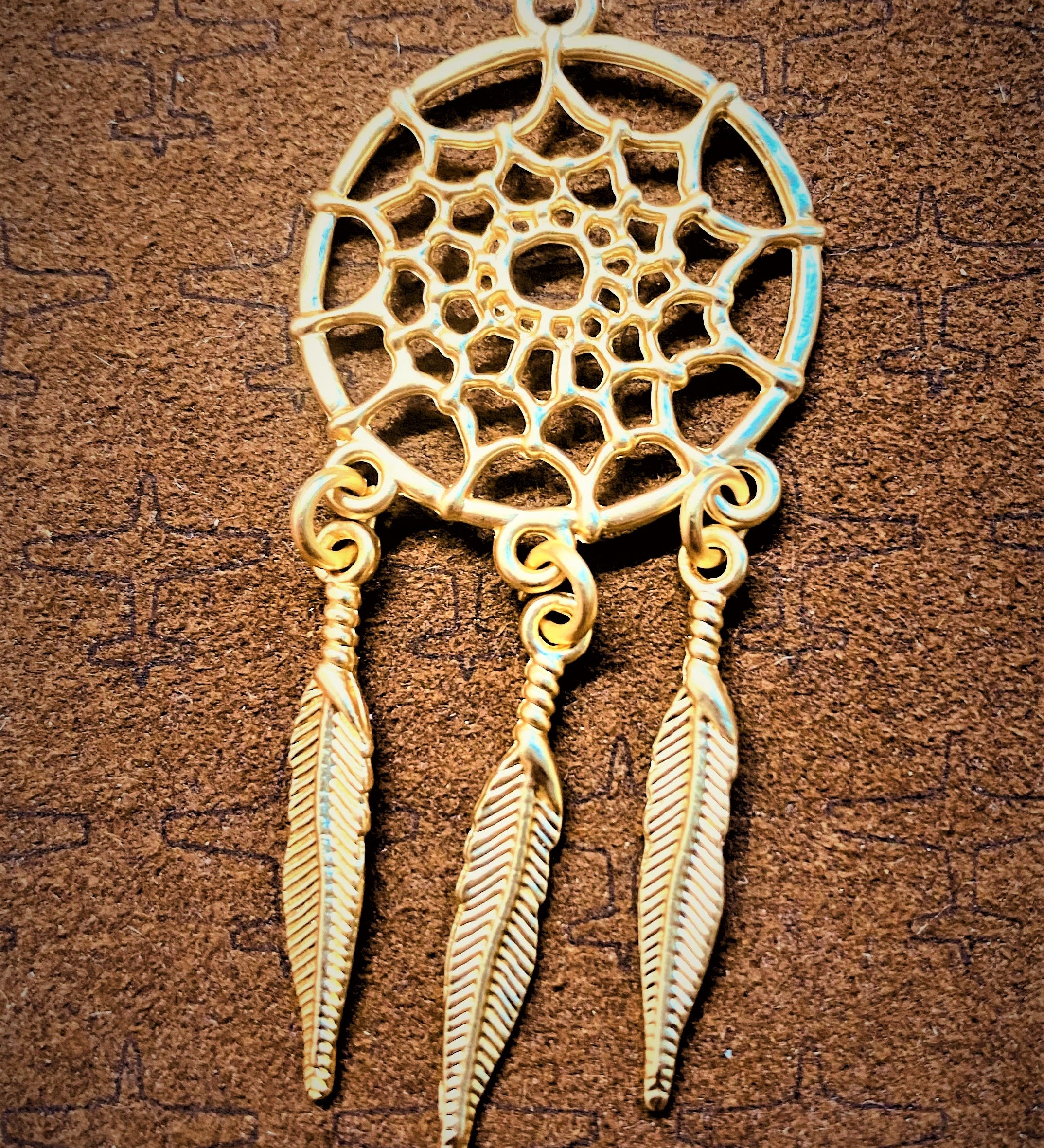 Pendentif - Attrape-rêve Or mat (1 pce)