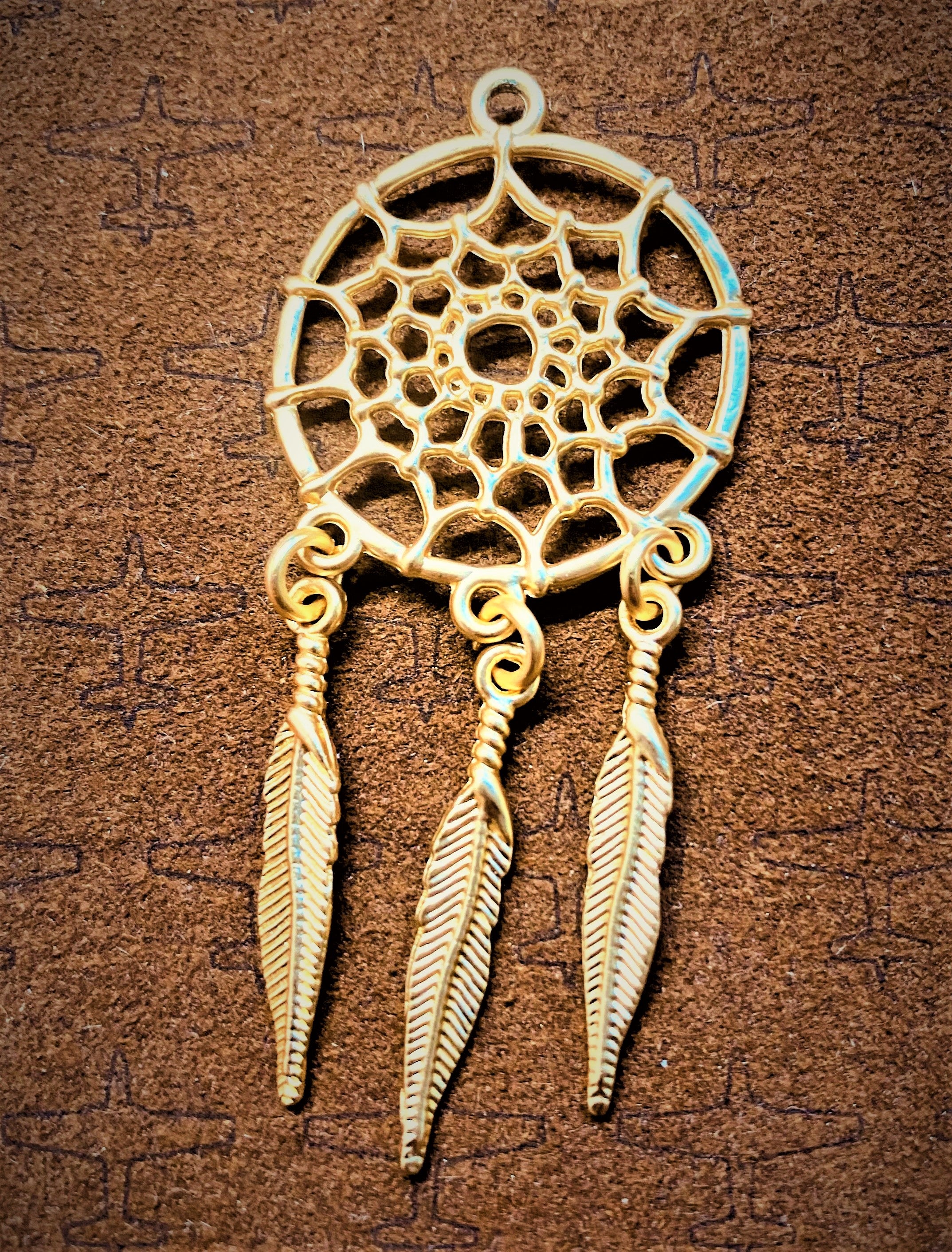 Pendentif - Attrape-rêve Or mat (1 pce)