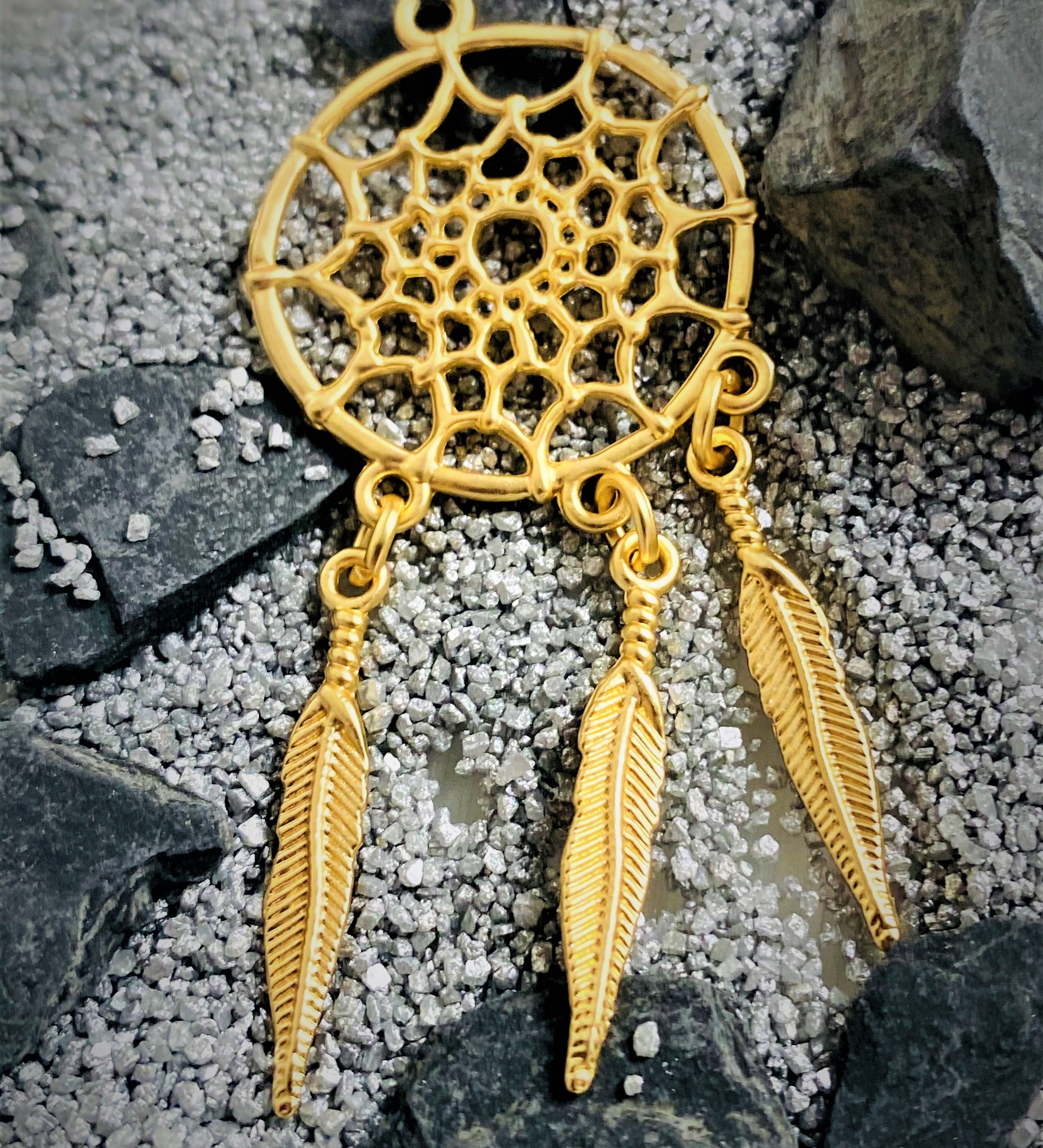 Pendentif - Attrape-rêve Or mat (1 pce)