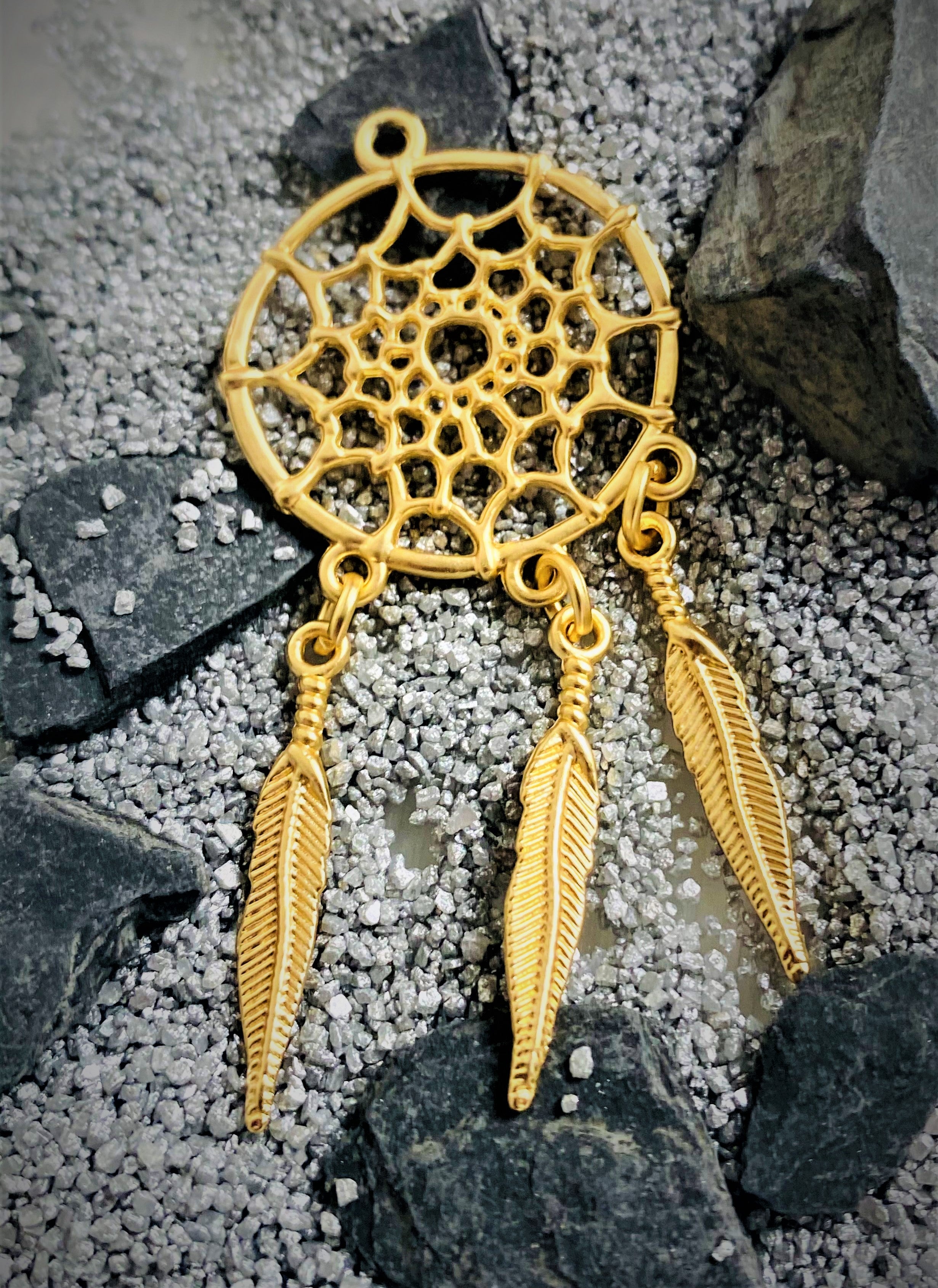 Pendentif - Attrape-rêve Or mat (1 pce)