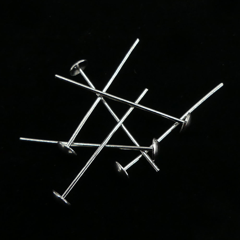 Clou en argent sterling 25 mm (par paire)