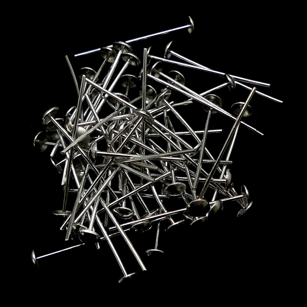 Clou en argent sterling 25 mm (par paire)
