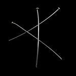 Clou en argent sterling 11.5 mm (2 pces)