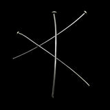Clou en argent sterling 11.5 mm (2 pces)