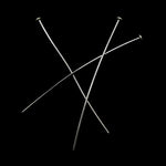 Clou en argent sterling 35 mm (4 pces)