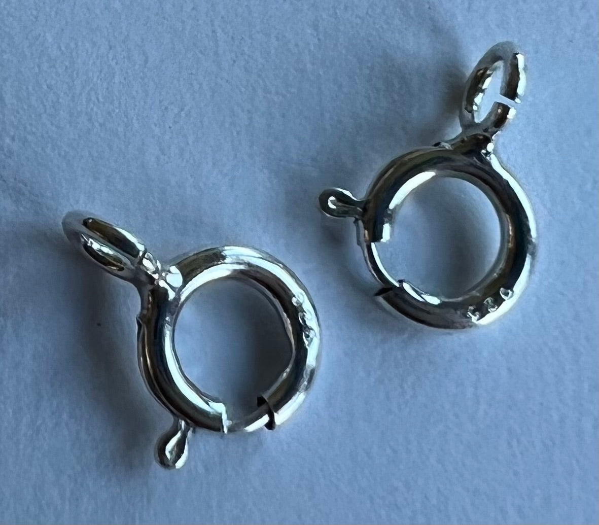 Fermoir - anneau à ressort sculpté Argent sterling 925 (1 pce)