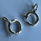Fermoir - anneau à ressort sculpté Argent sterling 925 (1 pce)