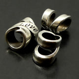 Perle à Glisser - Ruban Love en métal