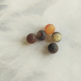 Ronde 8 - Agate à bandes naturelles teintées (10pces)