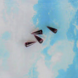  Perle Pointe en verre pressé -  Violet - Améthyste - 1 pce