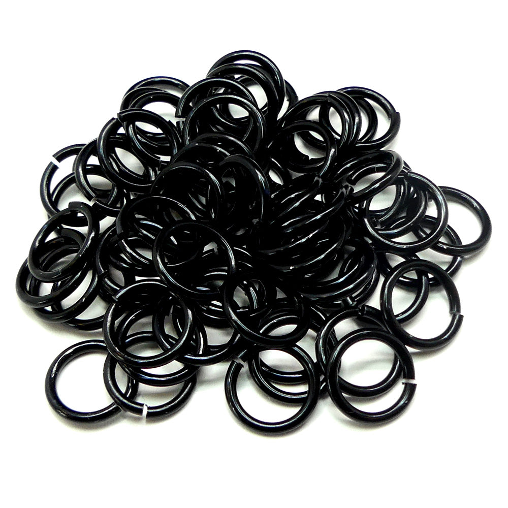 Anneau 16G / 9 mm - Noir (20 pces)