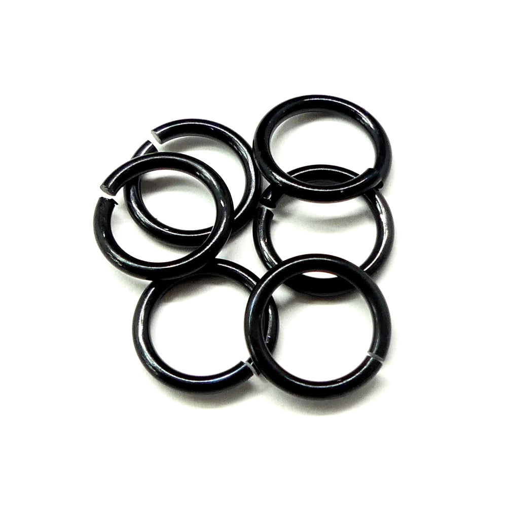 Anneau 16G / 9 mm - Noir (20 pces)