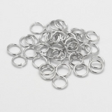Anneaux de saut en laiton - platine  5mm (20 pces) 