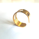 Bague anneau ouvert à confectionner10 x 20mm - Doré - 1pce