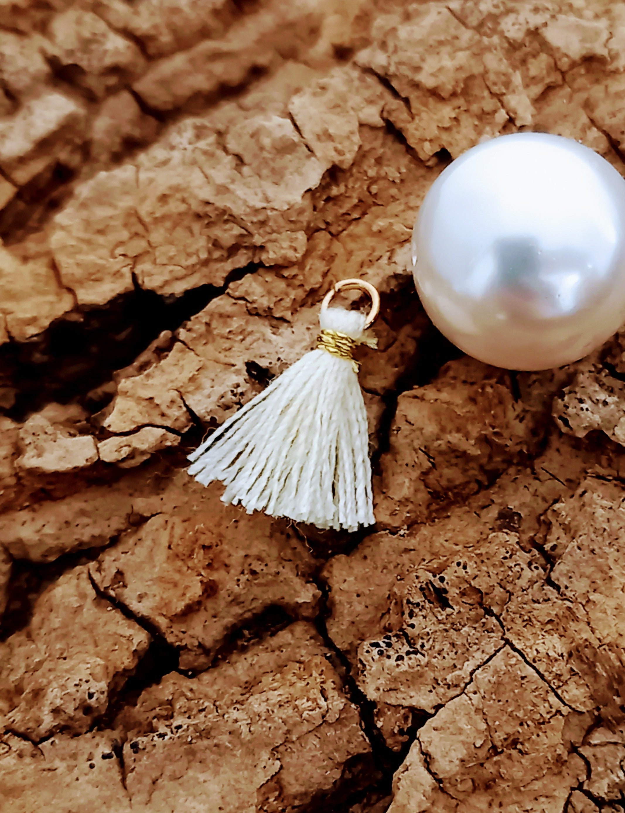 Mini pompon Blanc cassé (1 pce)