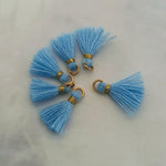 Mini pompon Bleu gris (1 pce)