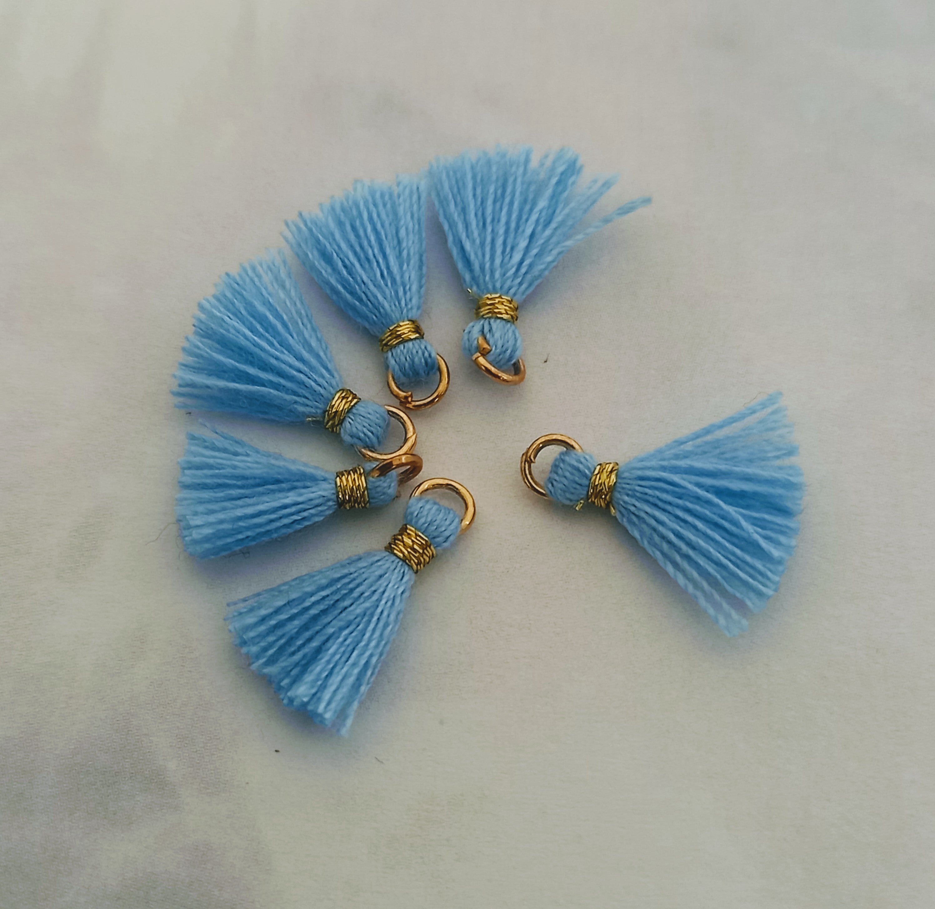 Mini pompon Bleu gris (1 pce)