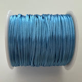 Cordon de Nylon -  Bleu Gris 1 mm (au mètre)