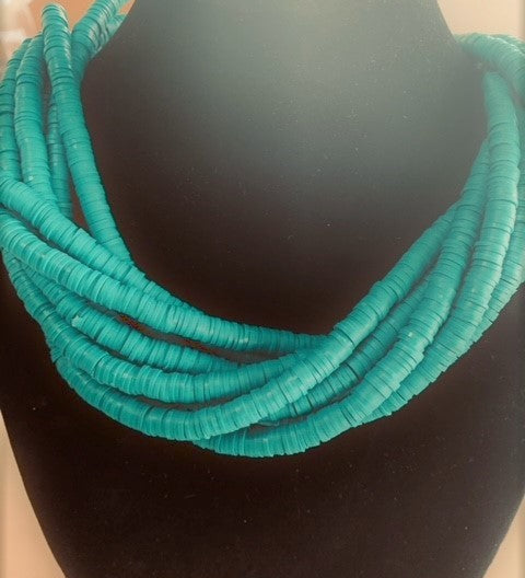 Perles Heishi - Pétrole  (5 g ~100 pces)