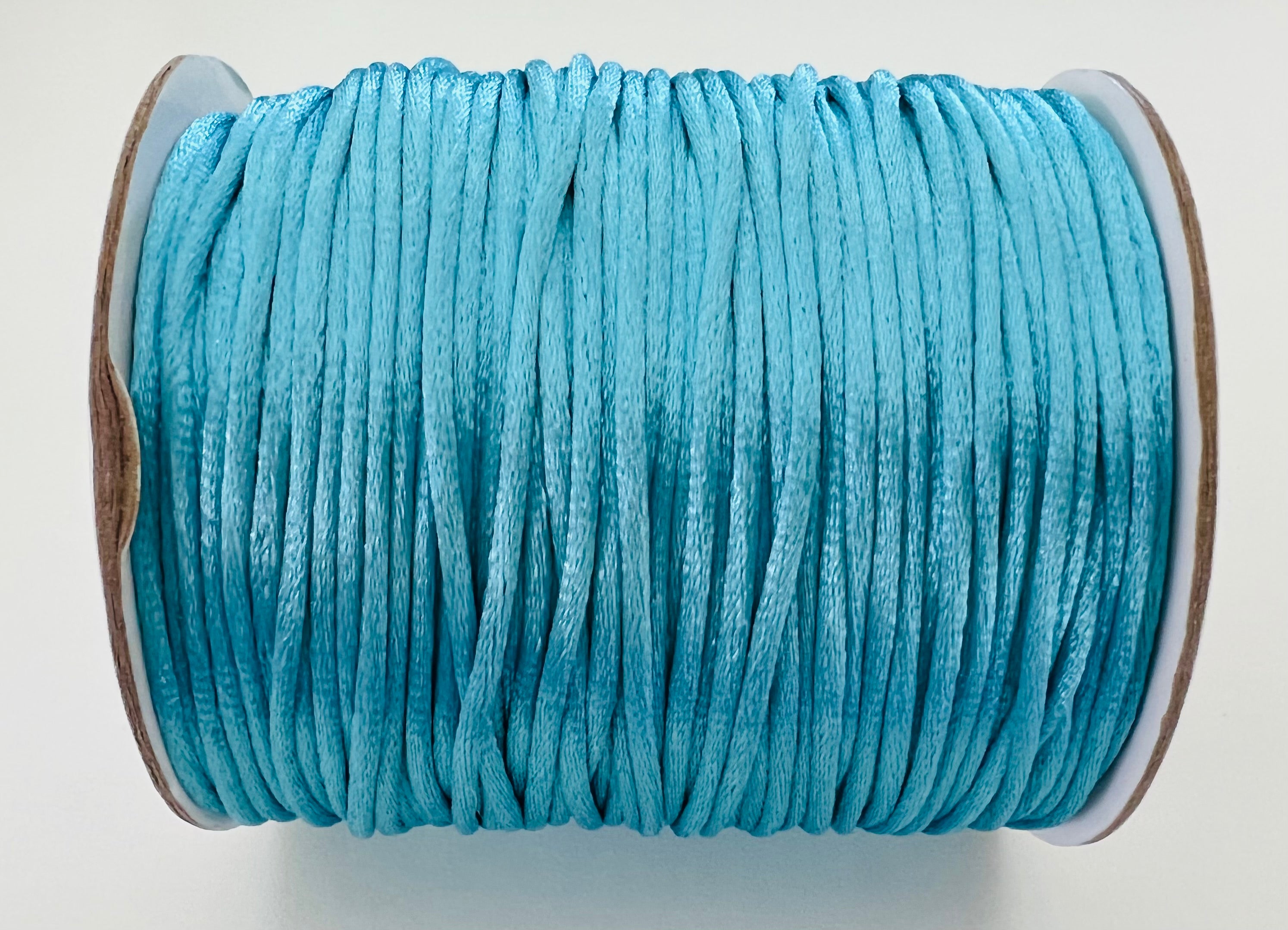 Cordon de Nylon - Bleu lagon 2 mm (au mètre)