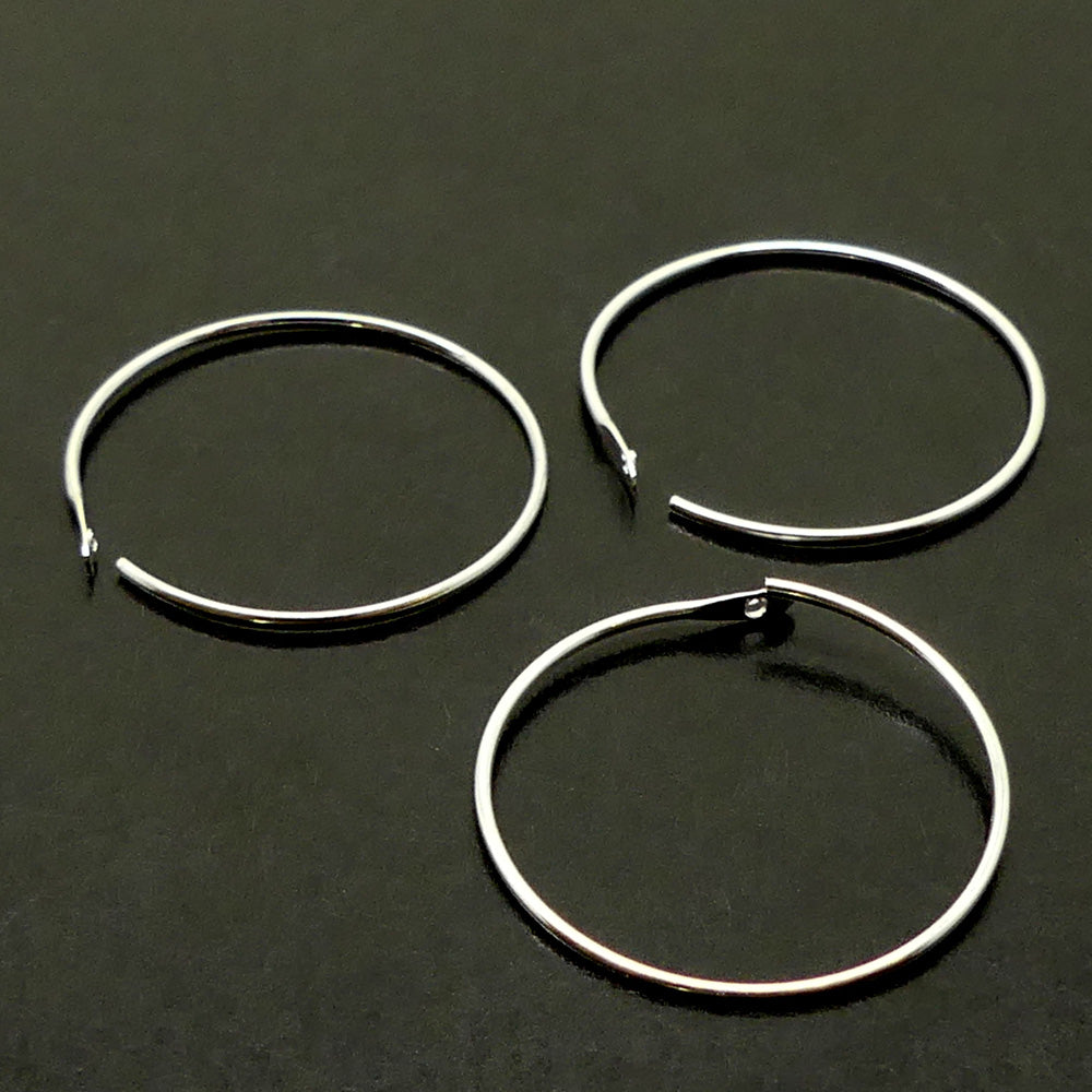 Créole argent 20 mm (par paire)