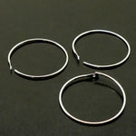 Créole argent 20 mm (par paire)