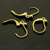 Boucle Click Or 15 mm, "Boule" (par paire)