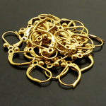 Boucle Click Or 15 mm, "Boule" (par paire)