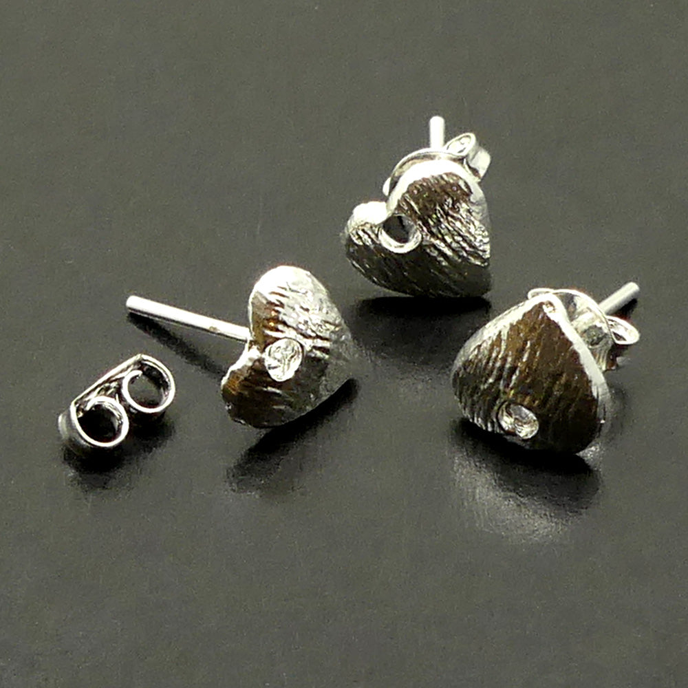Clou Coeur argent (par paire)
