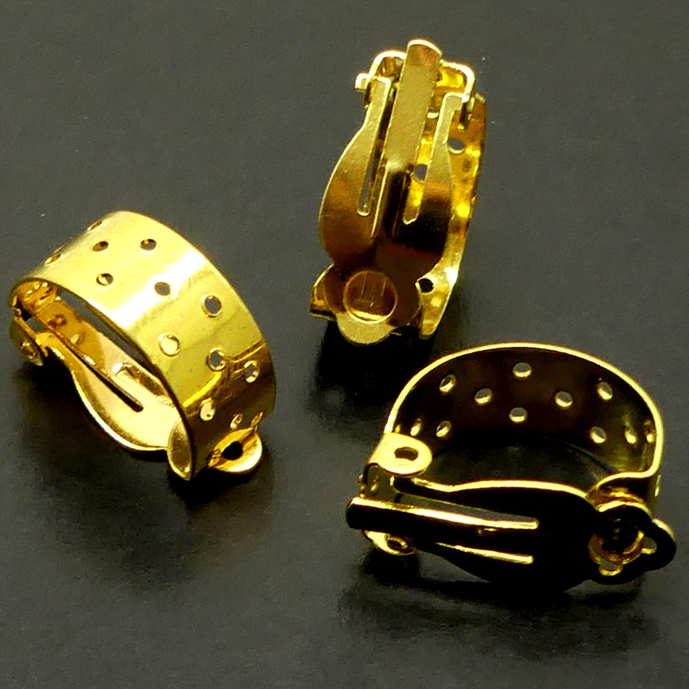 Support-pince doré demi-cercle