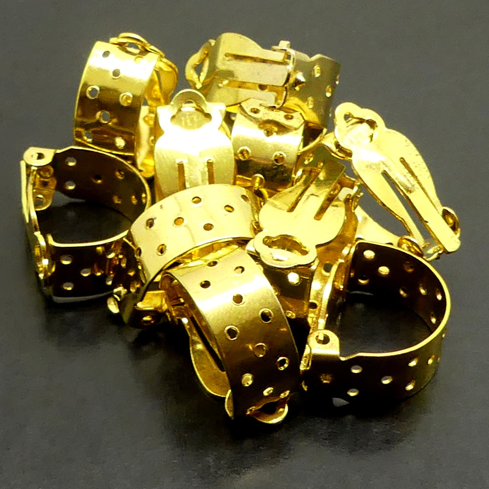 Support-pince doré demi-cercle