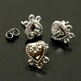 Clou Coeur argent - chandelier 3 (par paire)