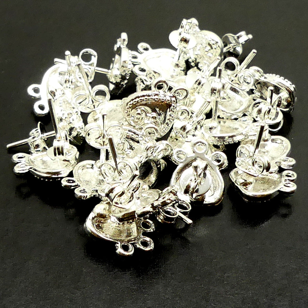 Clou Coeur argent - chandelier 3 (par paire)