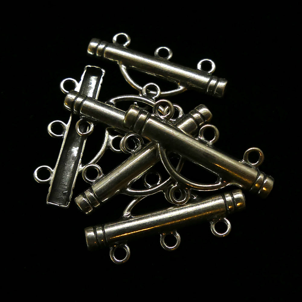 Chandelier Tige 1:3 en métal argenté ancien (à la pièce)