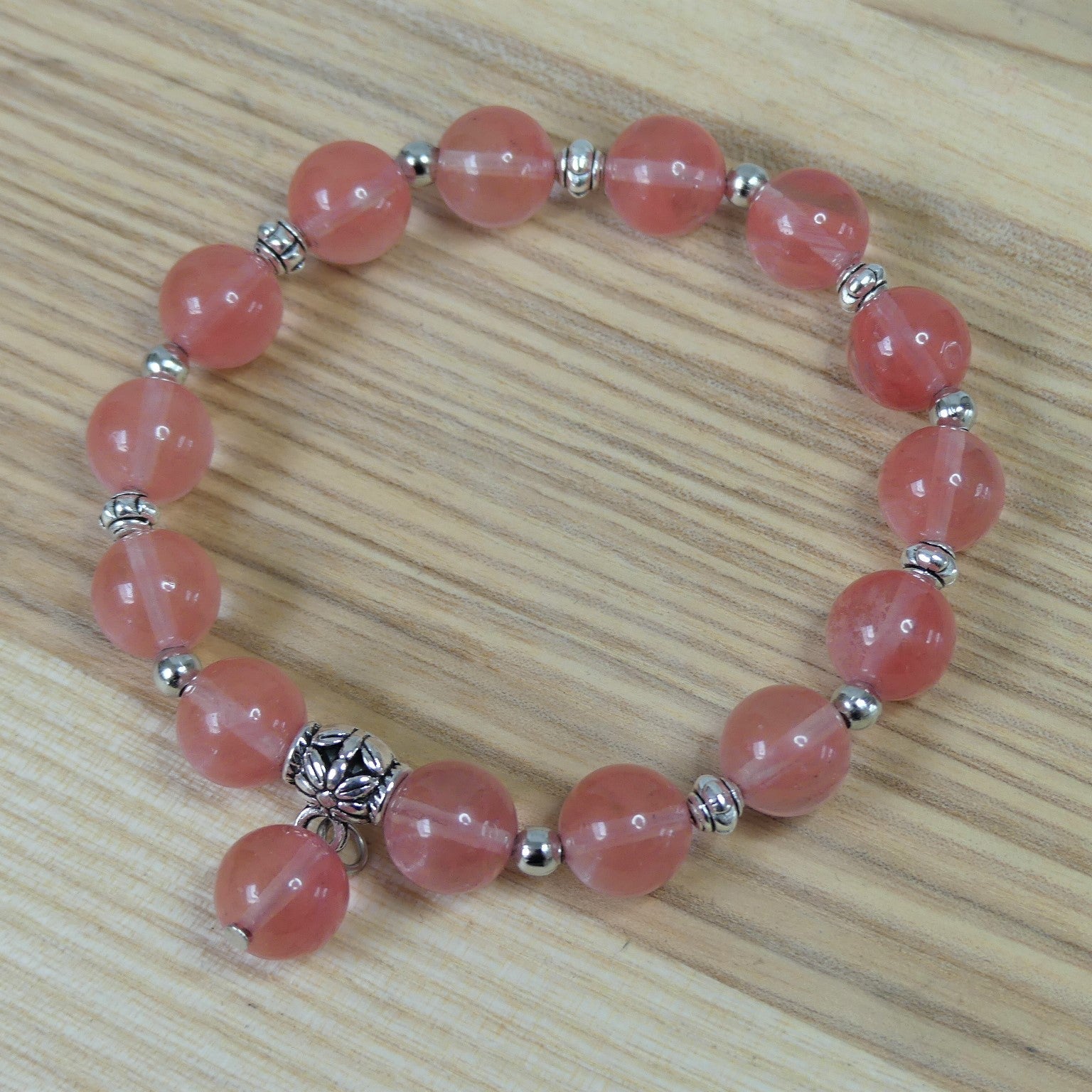 Bracelets de perles roses (1 pce)