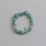  Bracelet extensible en perles de Larimar naturelles (1 pièce)